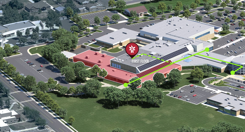 Print Center location graphic